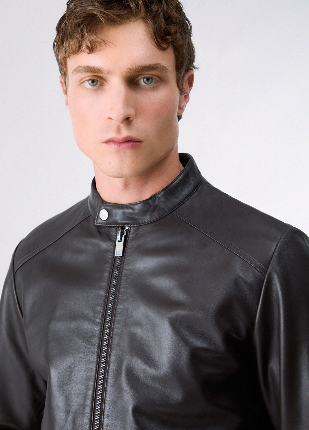 Leather Biker Jacket chocolate Liu Jo - large image number 4