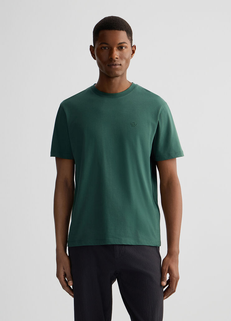 Green T-shirt with logo dark green Liu Jo - large image number 0 Green T-shirt with logo dark green Liu Jo - large image number 0