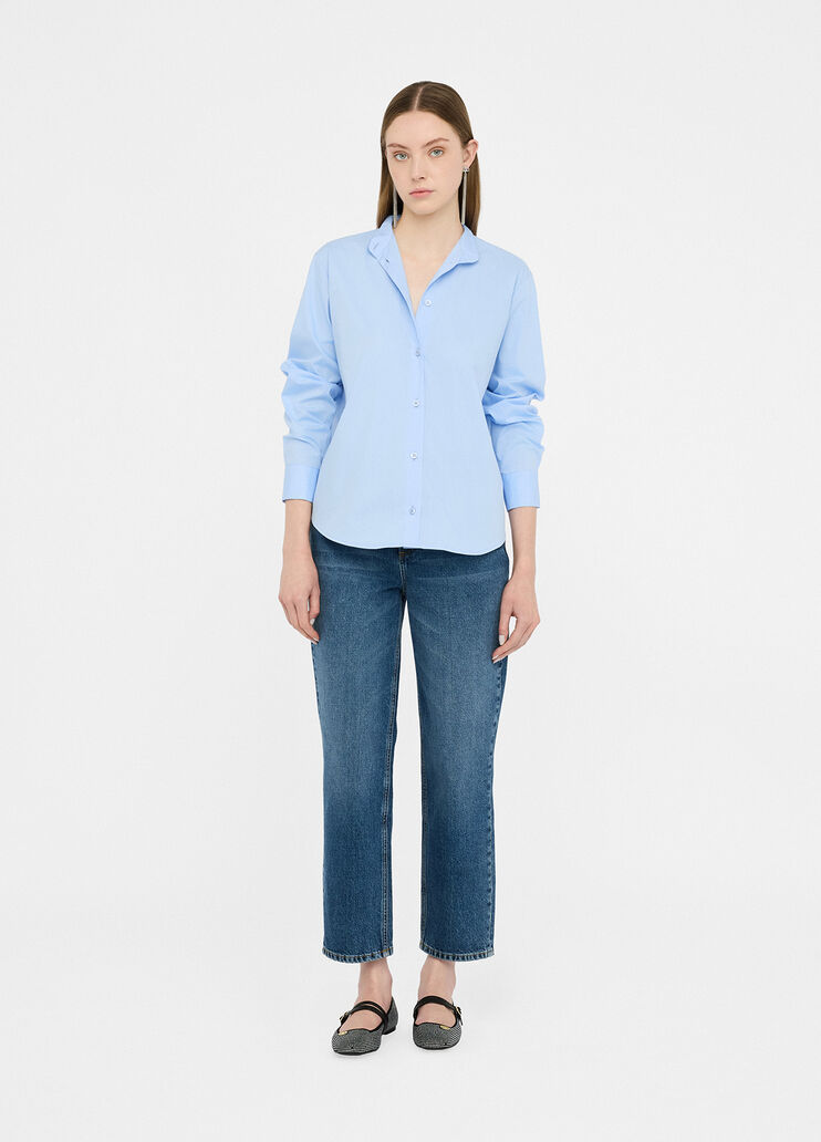 Shirt with bejewelled bow light blue Liu Jo - large image number 5 Shirt with bejewelled bow light blue Liu Jo - large image number 5