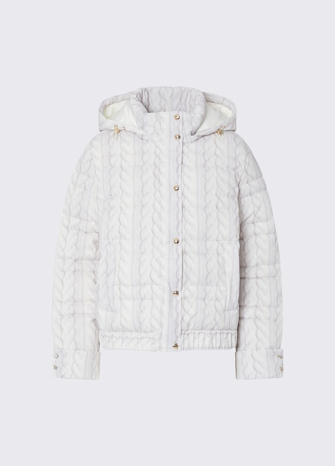Printed nylon jacket white Liu Jo - large image number 6