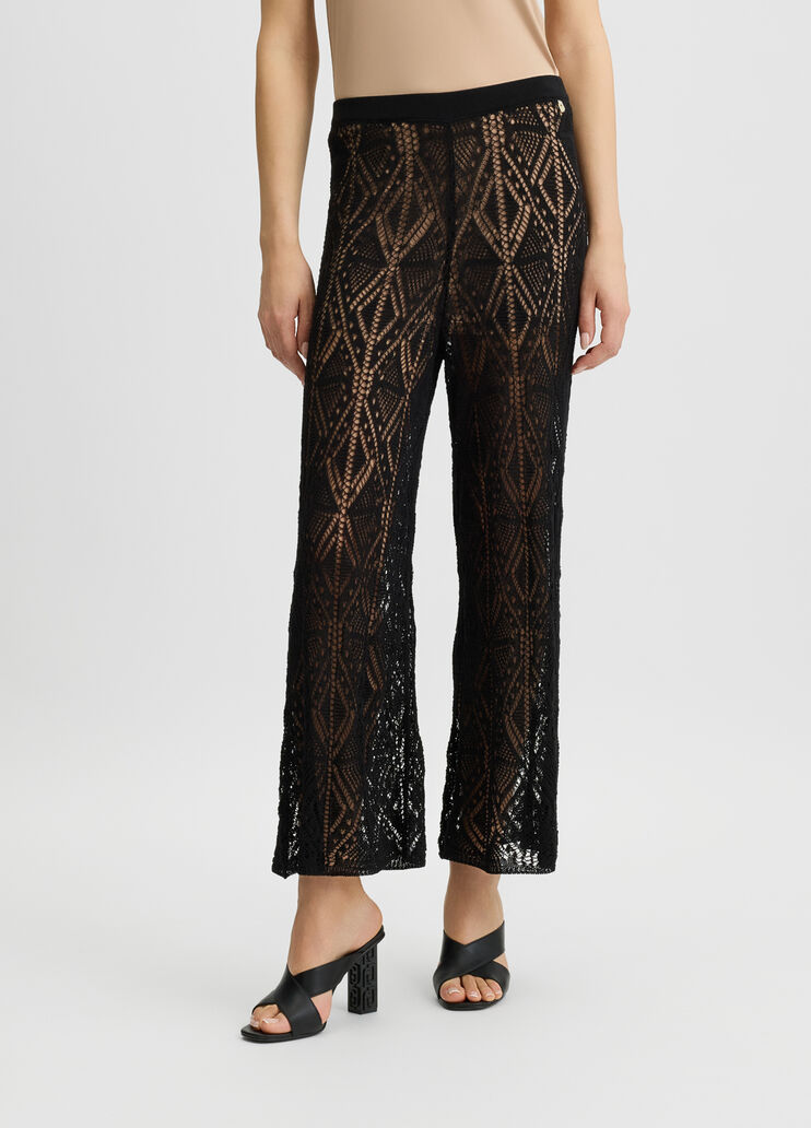 Crochet trousers black Liu Jo - large image number 0 Crochet trousers black Liu Jo - large image number 0
