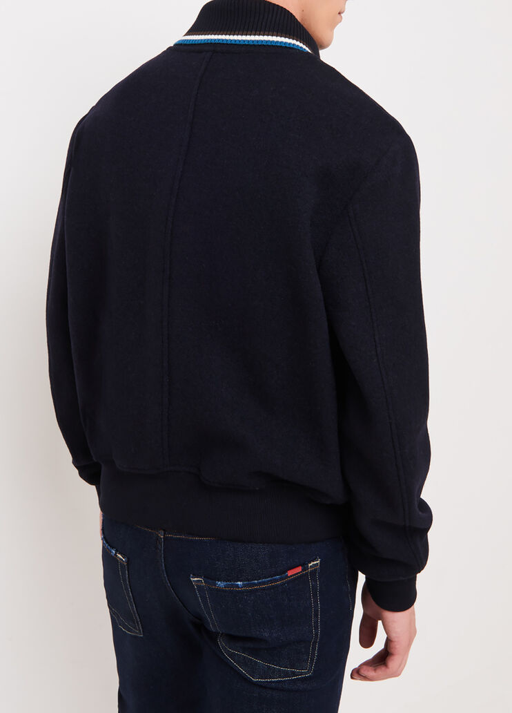 Bomber de punto azul oscuro Liu Jo - large image number 1