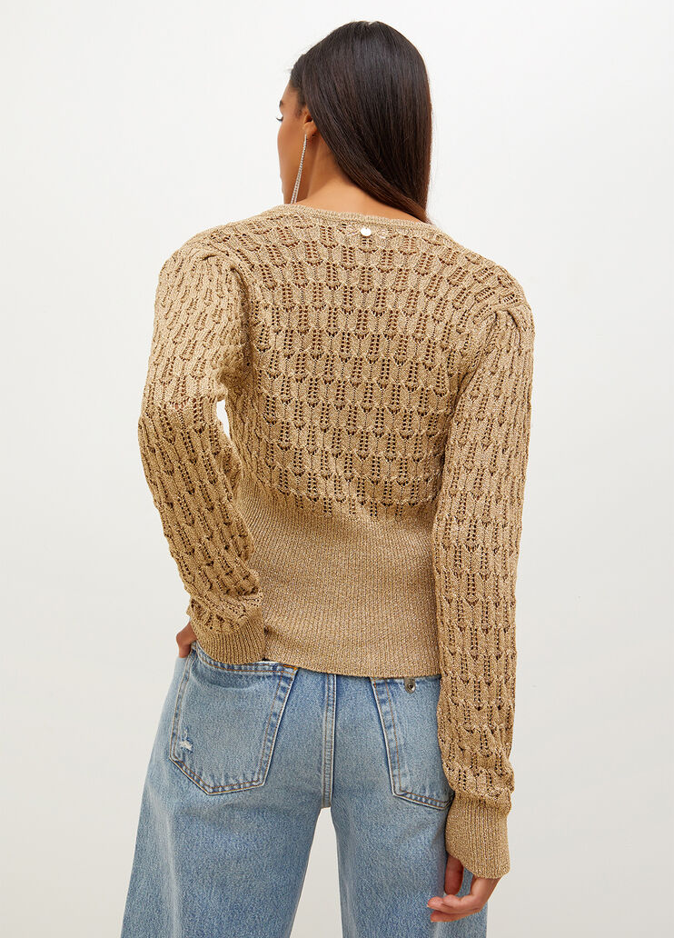 Maglia in lurex® oro Liu Jo - large image number 1