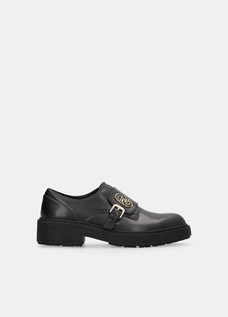 Lederschuhe mit Schnalle Schwarz Liu Jo - medium Lederschuhe mit Schnalle Schwarz Liu Jo - medium