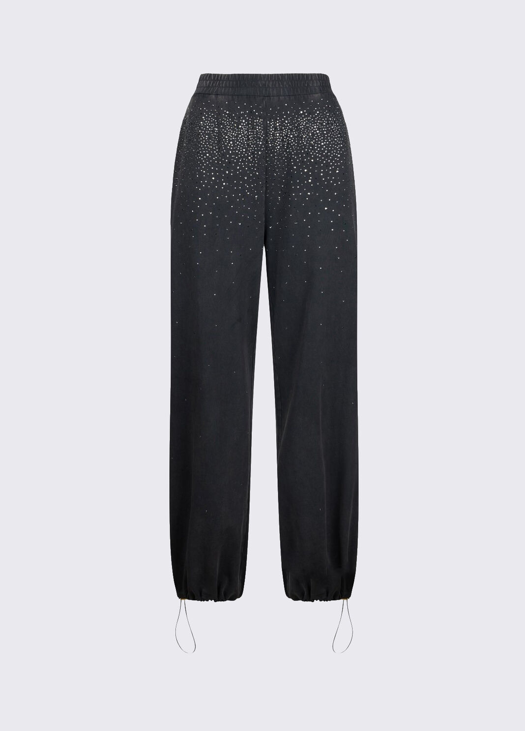 Verwaschene Jerseyhose mit Strass schwarz Liu Jo - large image number 6