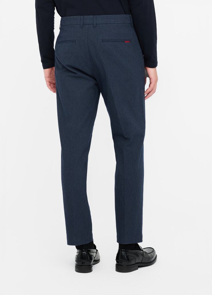 Pantalon à chevrons bleu foncé Liu Jo - large image number 1 Pantalon à chevrons bleu foncé Liu Jo - large image number 1