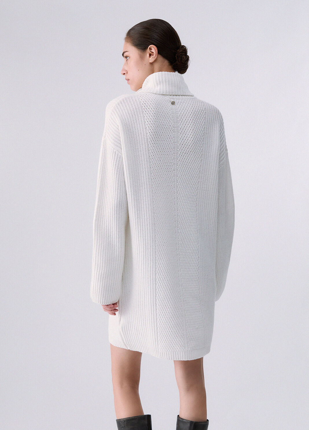 Knit Dress with Jewel Buttons white wool Liu Jo - large image number 1