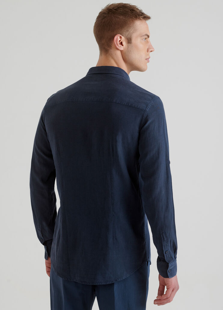 Camicia slim fit in lino  Liu Jo - large image number 1