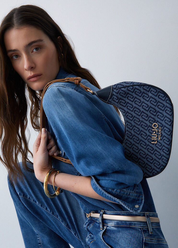 Small hobo bag dark blue Liu Jo - medium