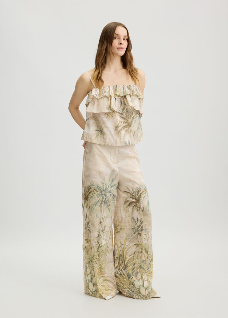 Printed taffeta top jungle Liu Jo - medium Printed taffeta top jungle Liu Jo - medium