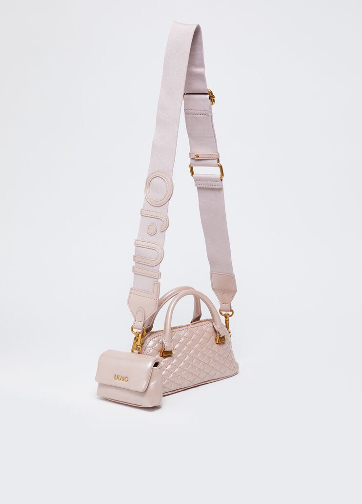 Sac petit format brillant matelassé rose Liu Jo - large image number 1
