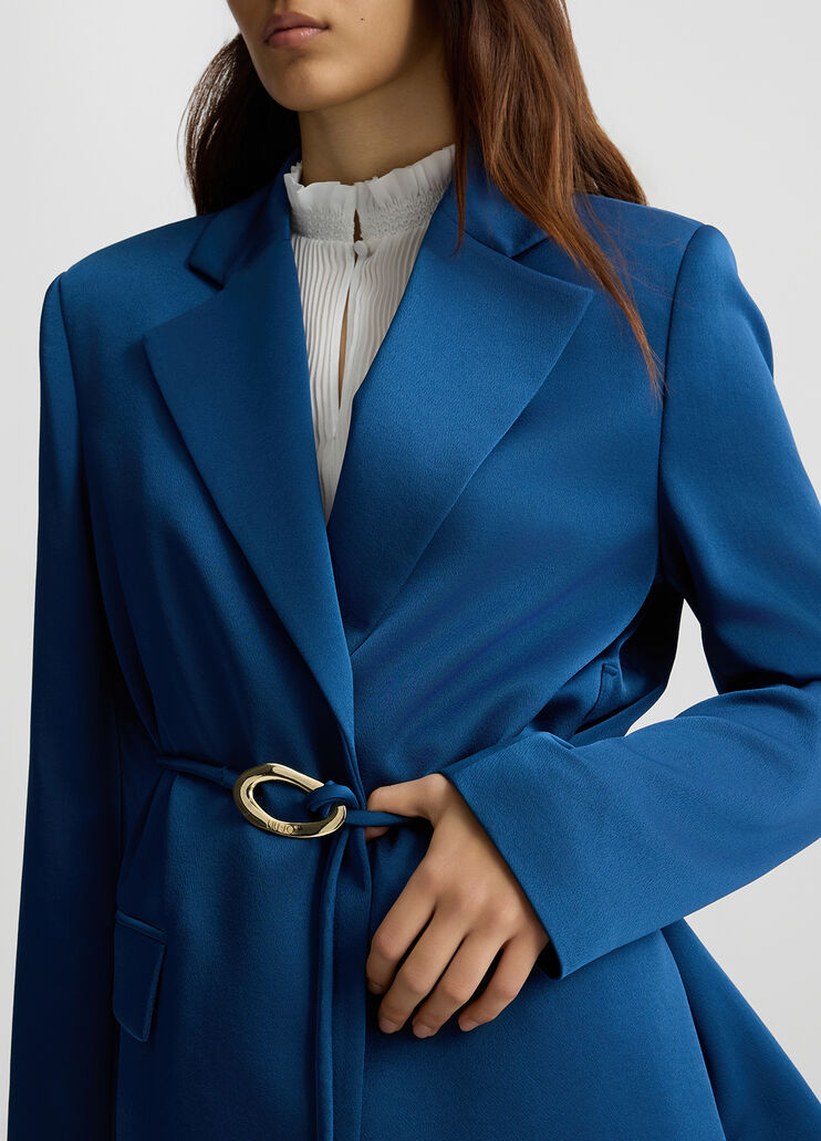 Blue blazer with belt sapphire blue Liu Jo - medium Blue blazer with belt sapphire blue Liu Jo - medium