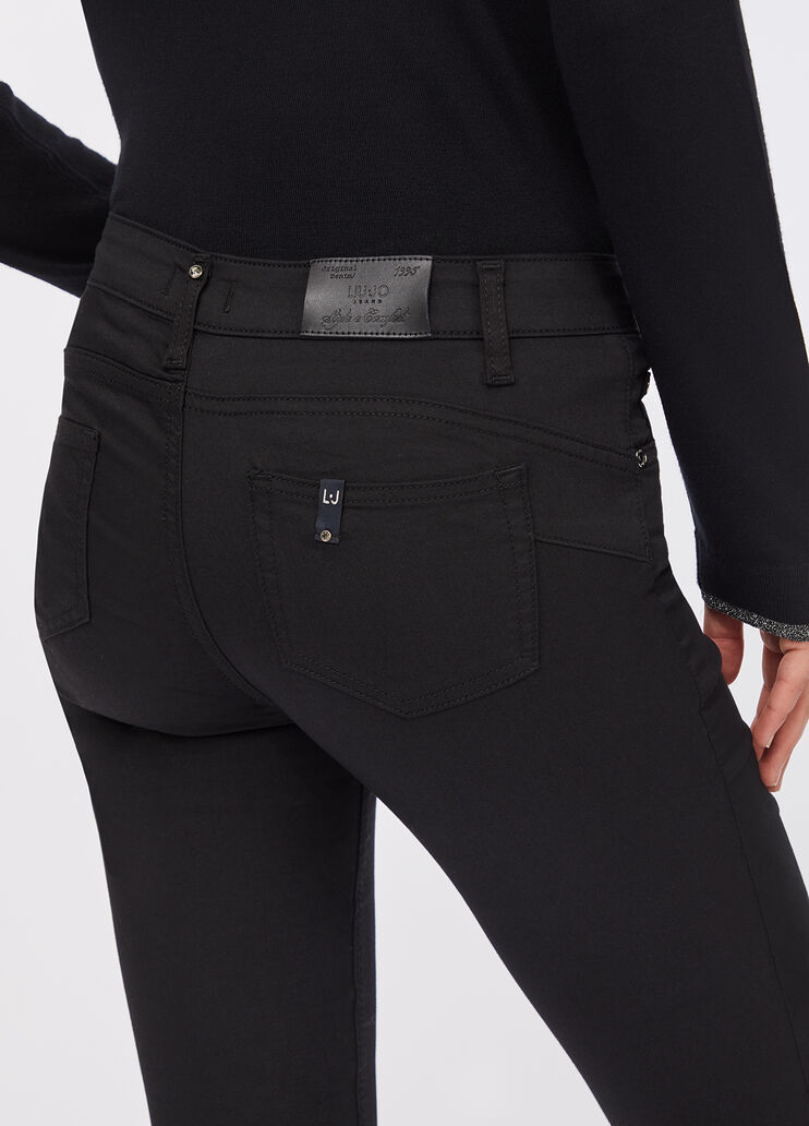 Skinny-Hose mit hohem Bund schwarz Liu Jo - medium