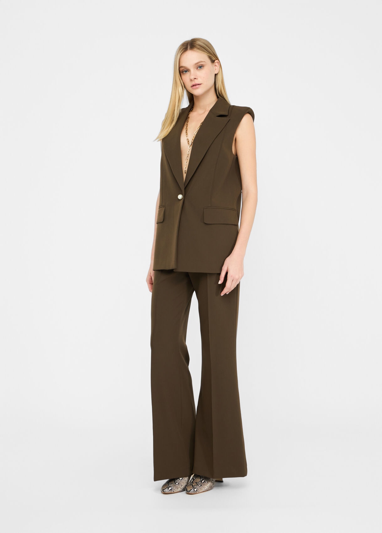 Smart flared trousers colour pine | Liu Jo