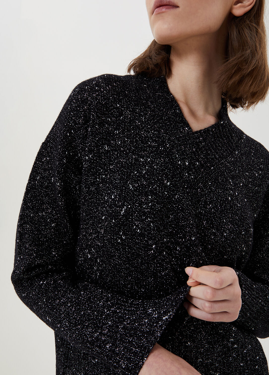 V-neck jumper Black Liu Jo - large image number 2