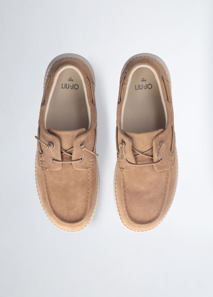 Casual suede loafers dark beige Liu Jo - large image number 5 Casual suede loafers dark beige Liu Jo - large image number 5