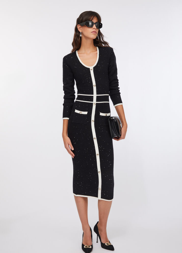 Lurex® dress black Liu Jo - large image number 0