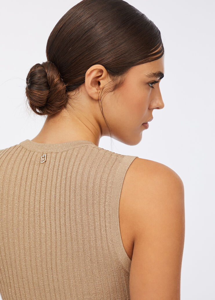 Top aus Lurex® Gold Liu Jo - large image number 2