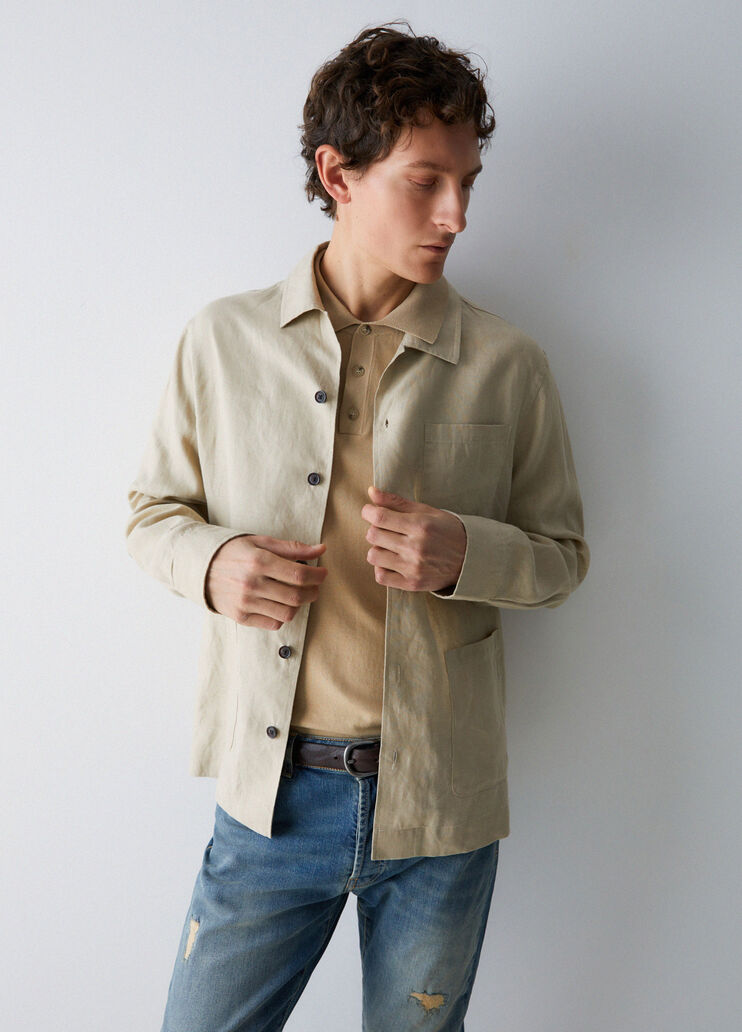 Lightweight pure linen jacket beige Liu Jo - medium