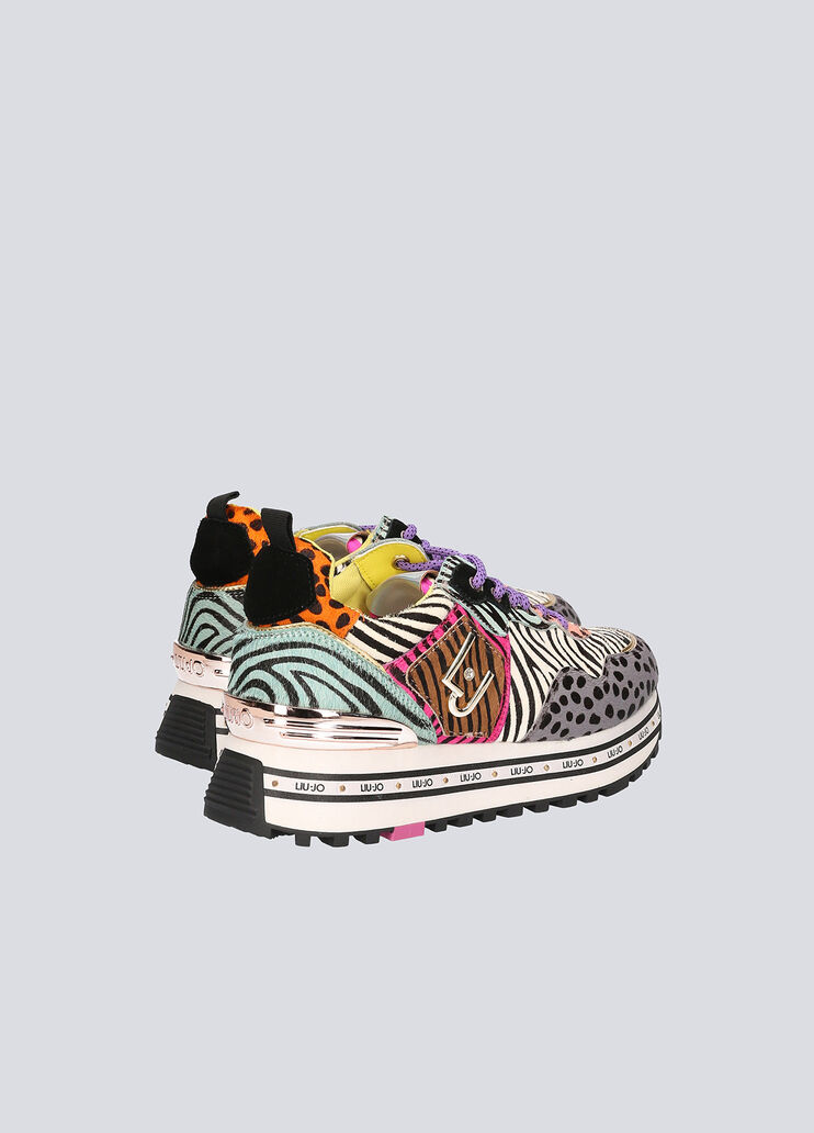 Platform sneakers with animal-print Multi-coloured zebra print Liu Jo - large image number 2 Platform sneakers with animal-print Multi-coloured zebra print Liu Jo - large image number 2