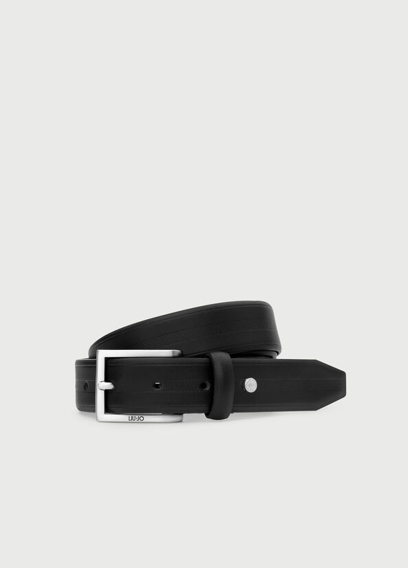 Ceinture en cuir travaillé Noir Liu Jo - large image number 1