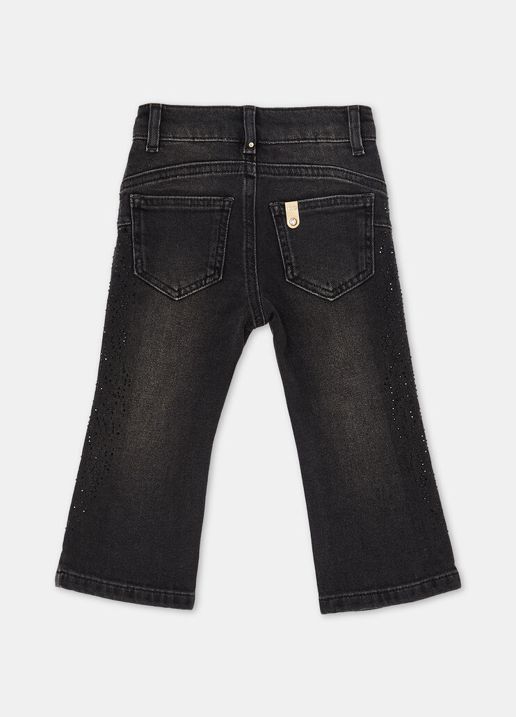 Jeans aus Baumwolle mit Strass Denim-Schwarz Liu Jo - large image number 3