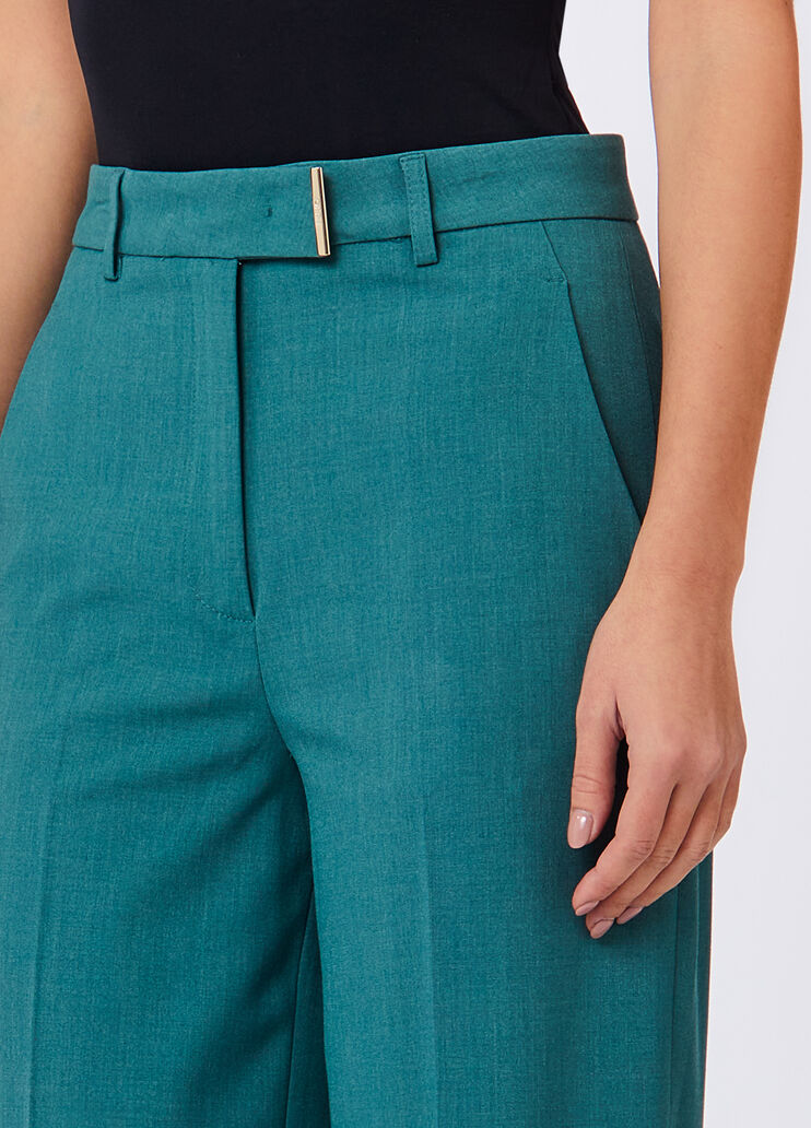 Pantalon en flanelle bleu clair Liu Jo - large image number 2