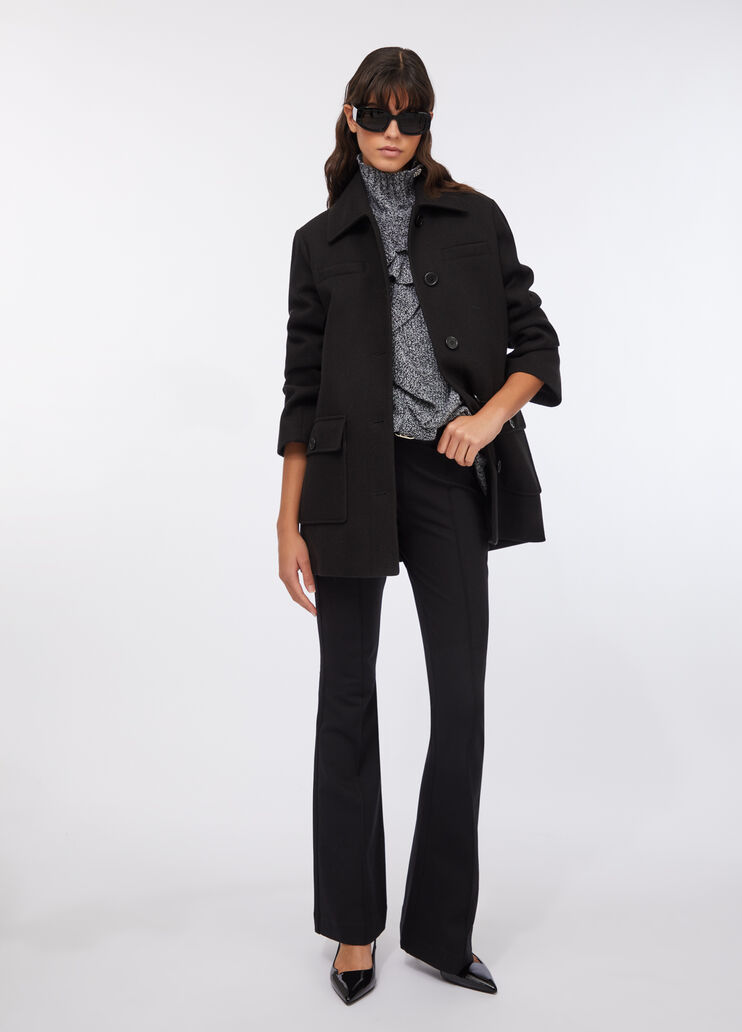 Coat with belt black Liu Jo - large image number 5