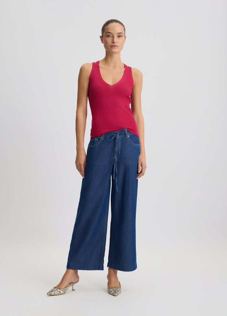 Cropped flared jeans dark denim Liu Jo - medium Cropped flared jeans dark denim Liu Jo - medium