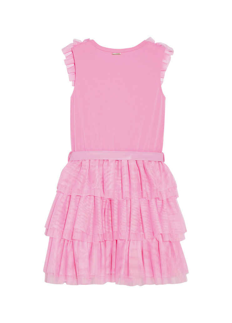 Tulle dress with belt pink Liu Jo - large image number 1