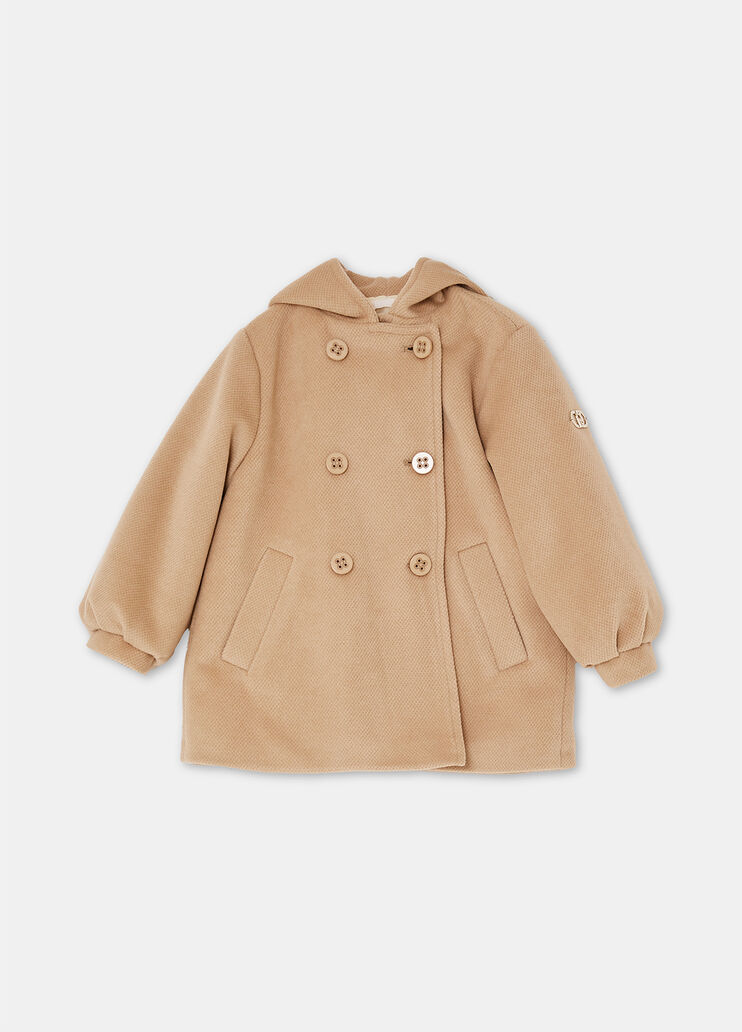 Zweireihiger Anorak mit Kapuze Camel Liu Jo - large image number 2