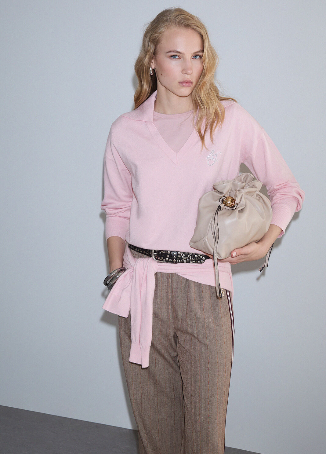 V-Neck Sweater pink Liu Jo - large image number 2