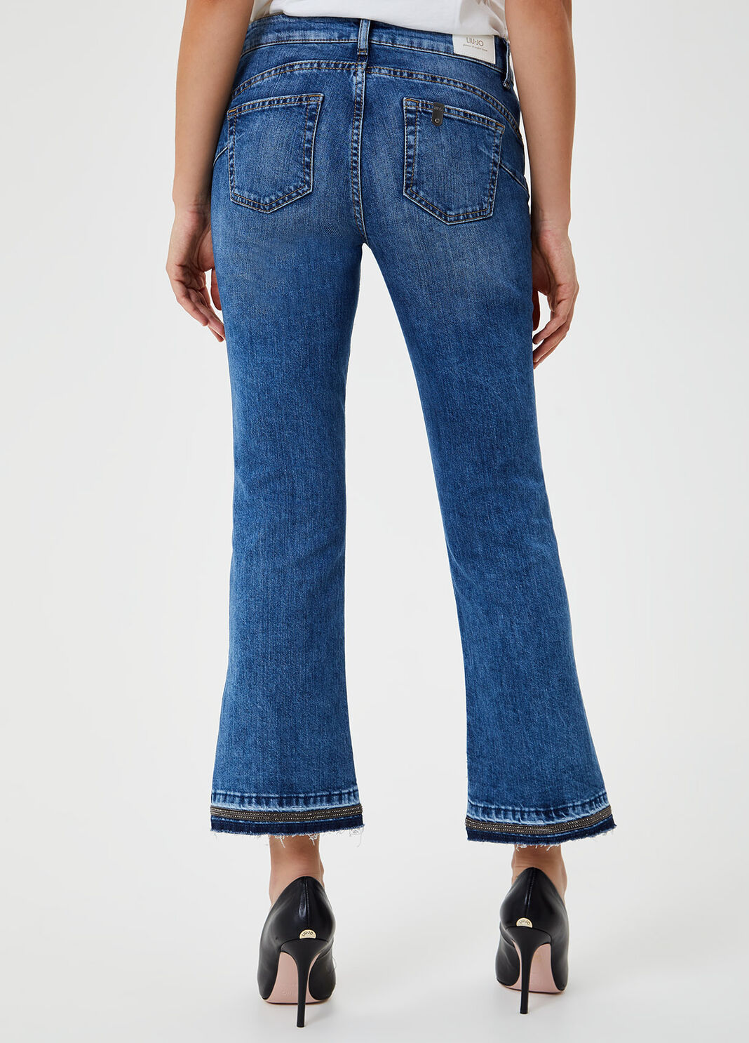Cropped bell-bottom jeans Blue Liu Jo - large image number 1
