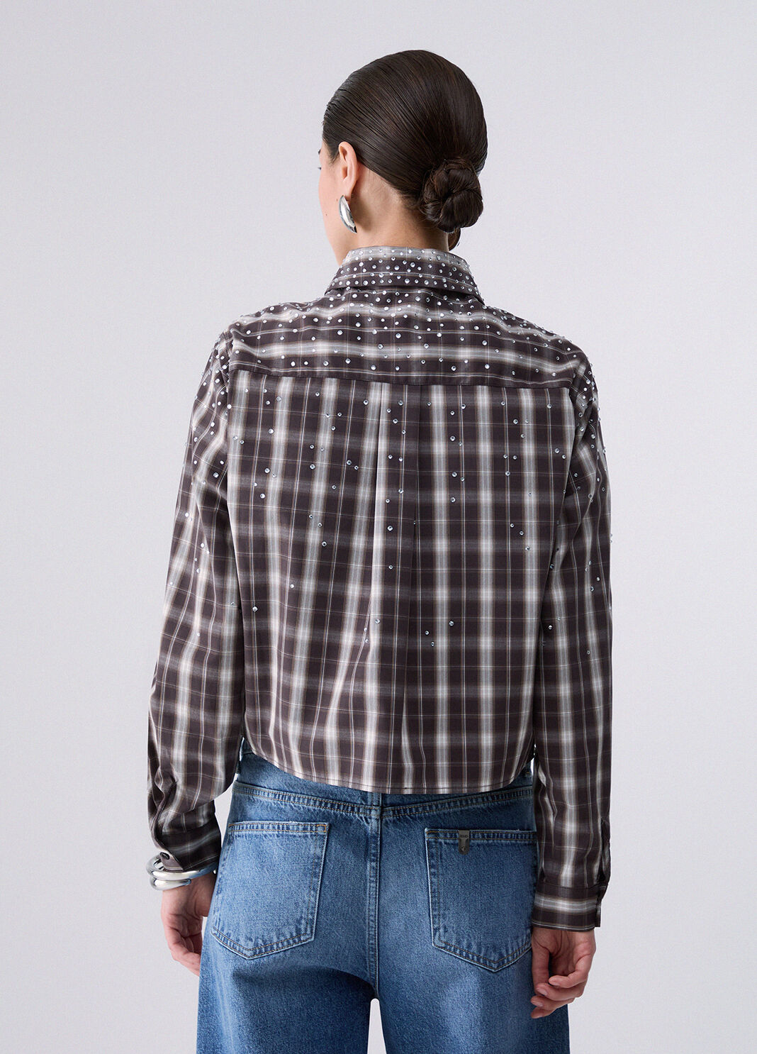 Check Fabric Shirt chequered brown Liu Jo - large image number 1