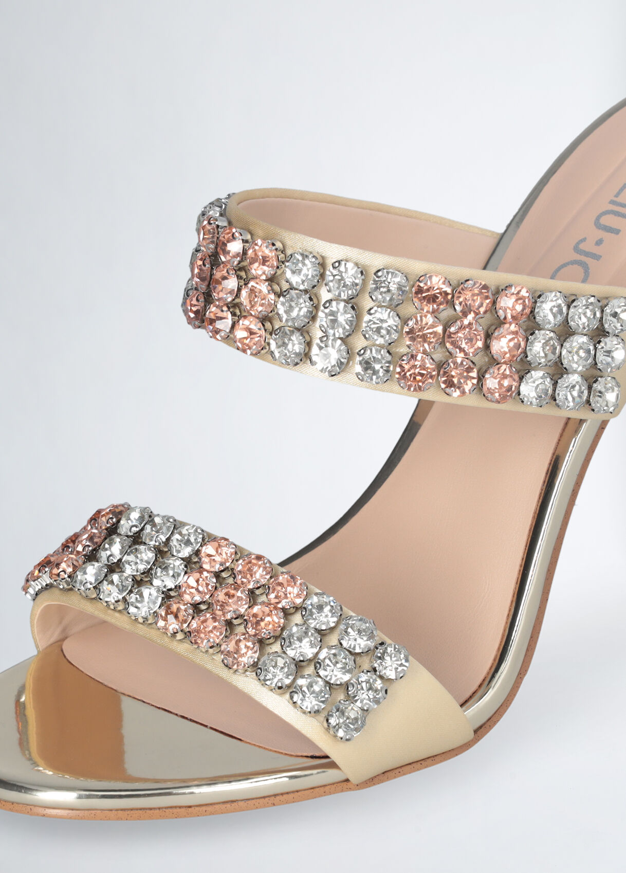 Jewel sandals with heel colour gold | Liu Jo
