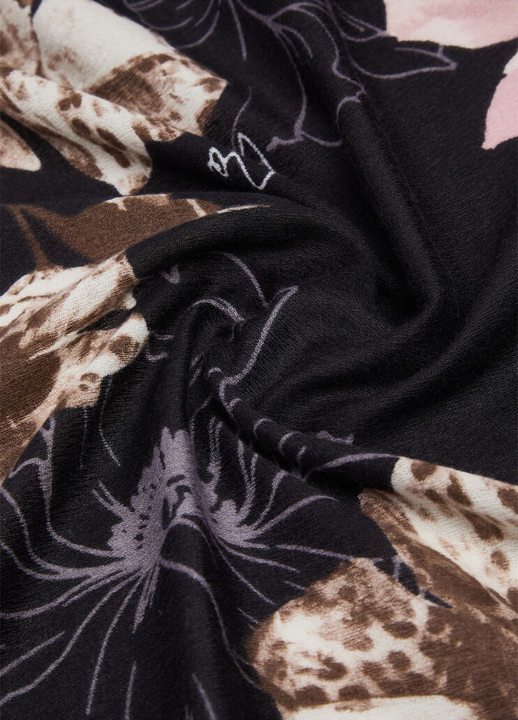 Stola con fiori cammello Liu Jo - medium