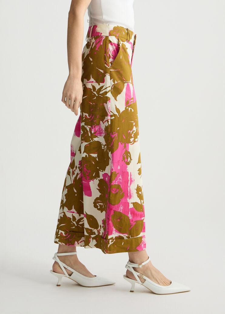 Floral palazzo trousers floral Liu Jo - large image number 3 Floral palazzo trousers floral Liu Jo - large image number 3