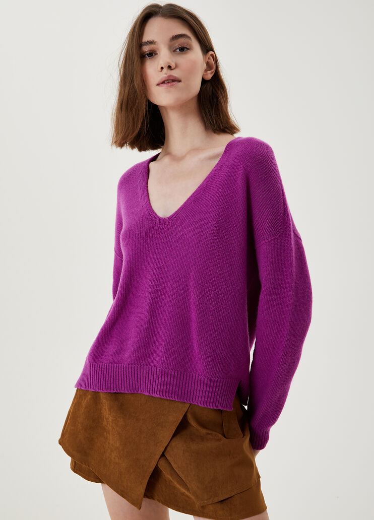 V-neck jumper Cyclamen Liu Jo - large image number 0