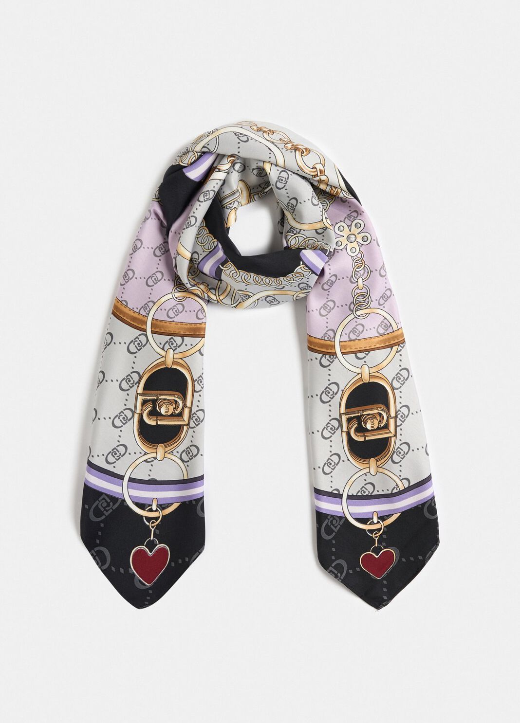 Foulard con stampa nero Liu Jo - large image number 0