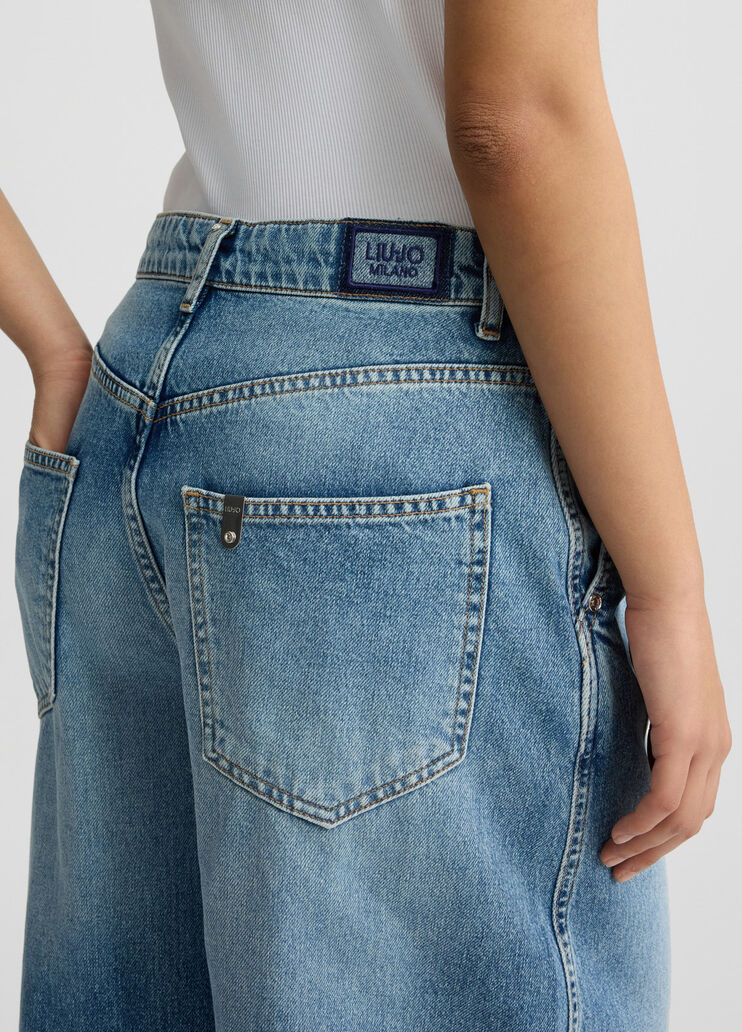 High-rise flared jeans blue denim Liu Jo - large image number 4 High-rise flared jeans blue denim Liu Jo - large image number 4