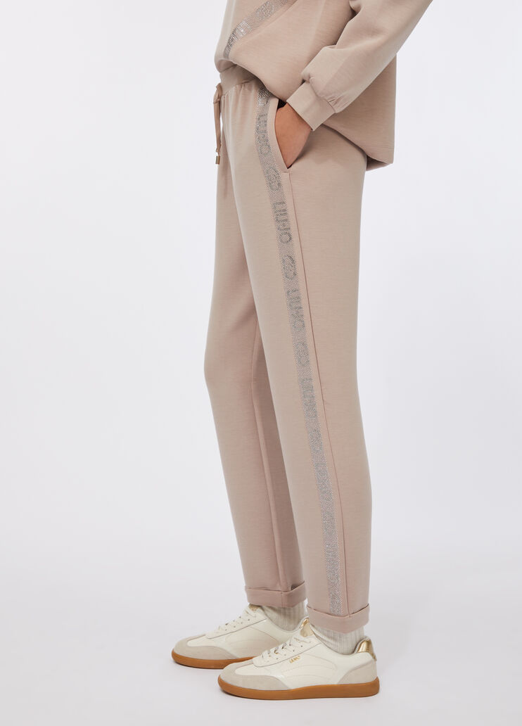 Jogginghose aus Scuba Champagner Liu Jo - large image number 4