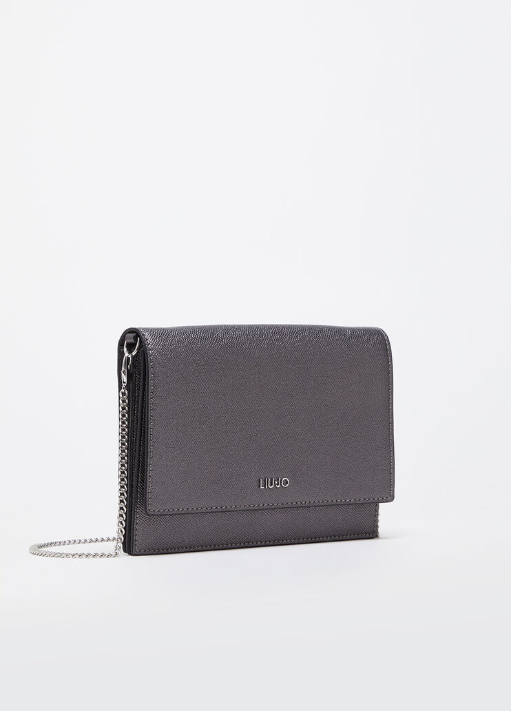 Sac à bandoulière format mini avec chaîne gris Liu Jo - large image number 2 Sac à bandoulière format mini avec chaîne gris Liu Jo - large image number 2