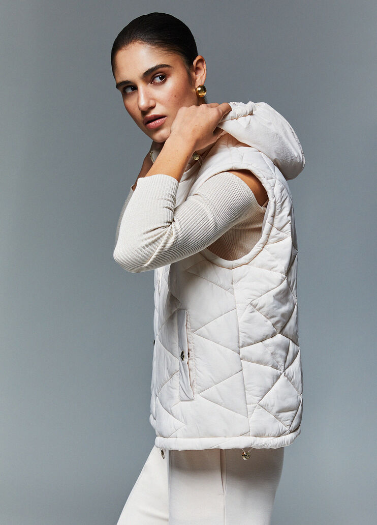 Gesteppte Jacke mit Kapuze Champagner Liu Jo - medium