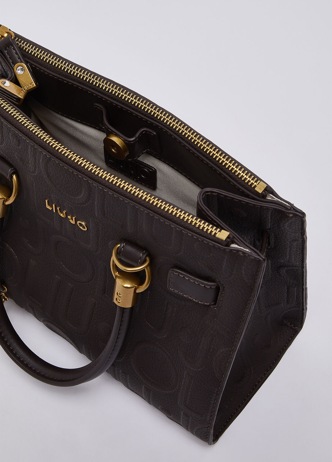 Kleine Satchel-Tasche Dunkelbraun Liu Jo - large image number 6