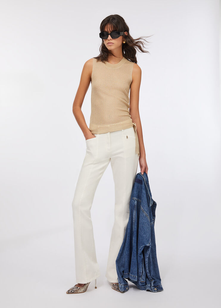 Lurex® knit top gold Liu Jo - large image number 5