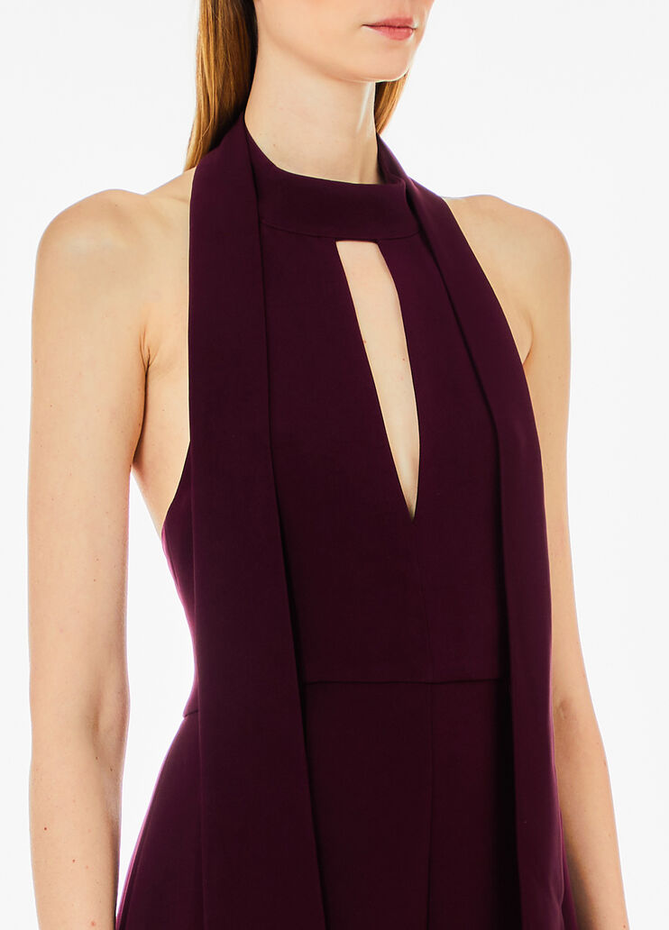 Tuta stretch con foulard viola Liu Jo - large image number 2