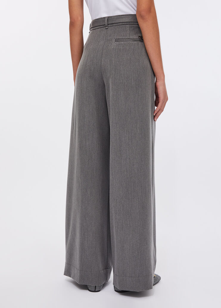 Palazzo trousers with belt grey Liu Jo - large image number 1 Palazzo trousers with belt grey Liu Jo - large image number 1