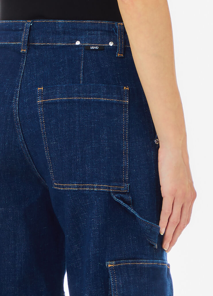 Jean cargo bleu foncé Liu Jo - large image number 2