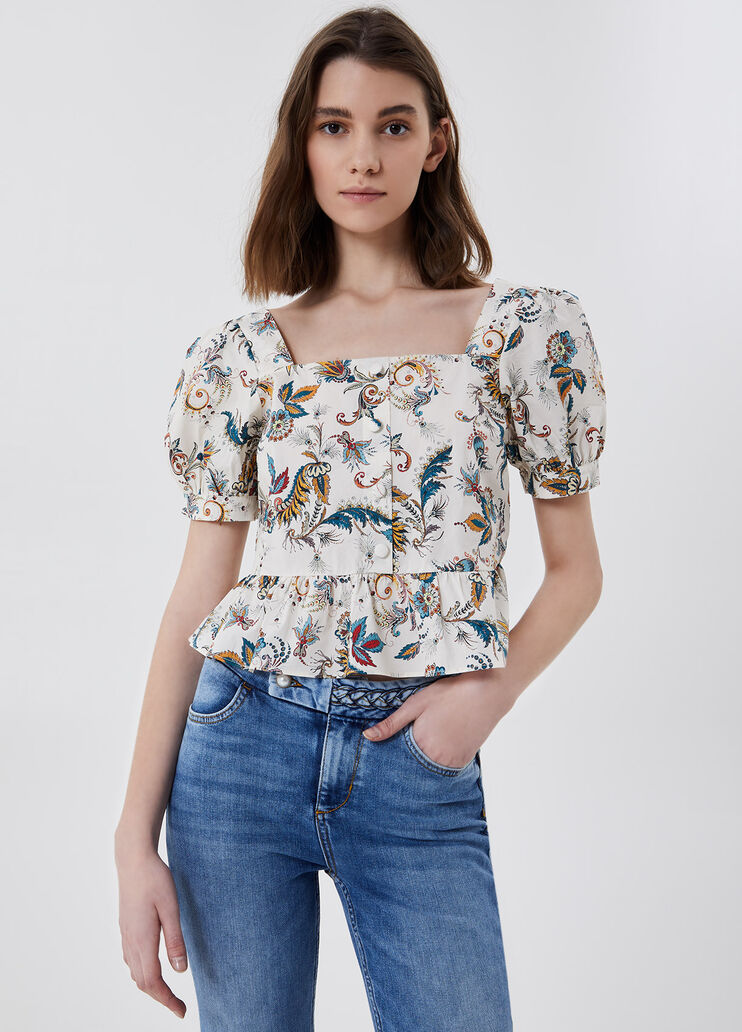 Top con volants Paisley Liu Jo - large image number 0 Top con volants Paisley Liu Jo - large image number 0