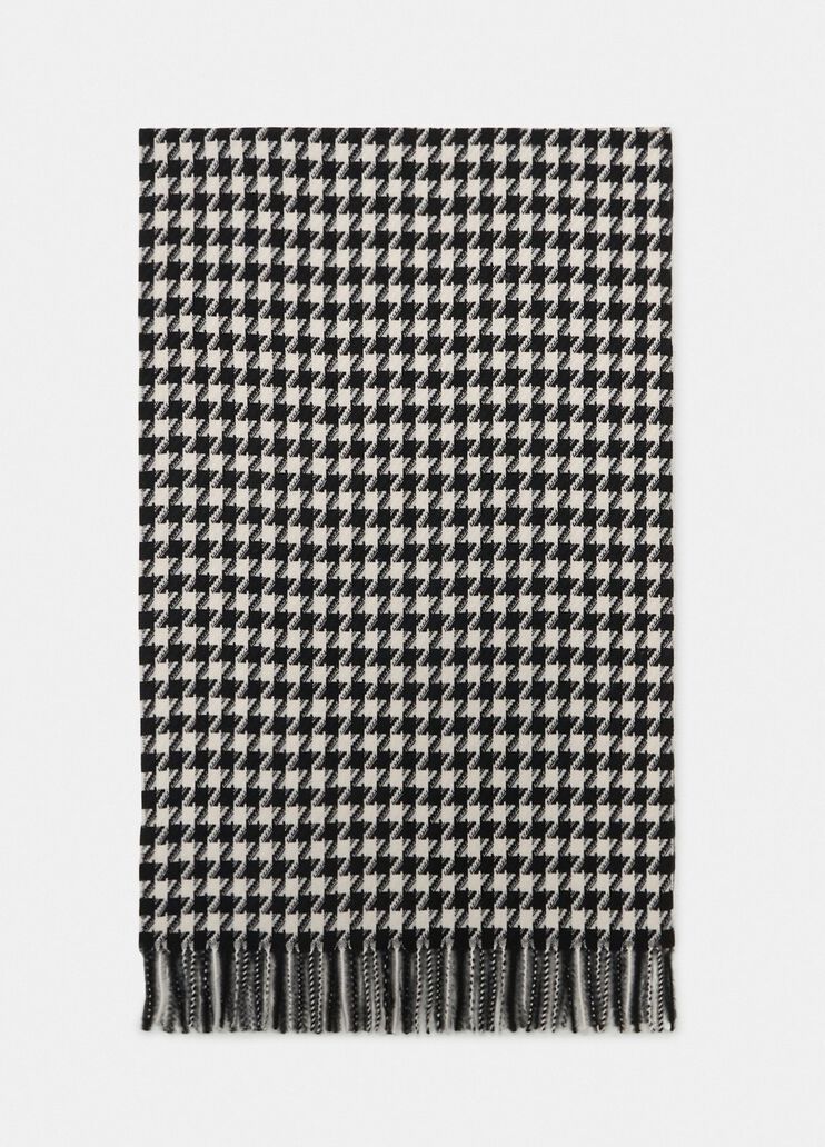 Jacquard-Stola mit Vichy-Muster Schwarz Liu Jo - medium